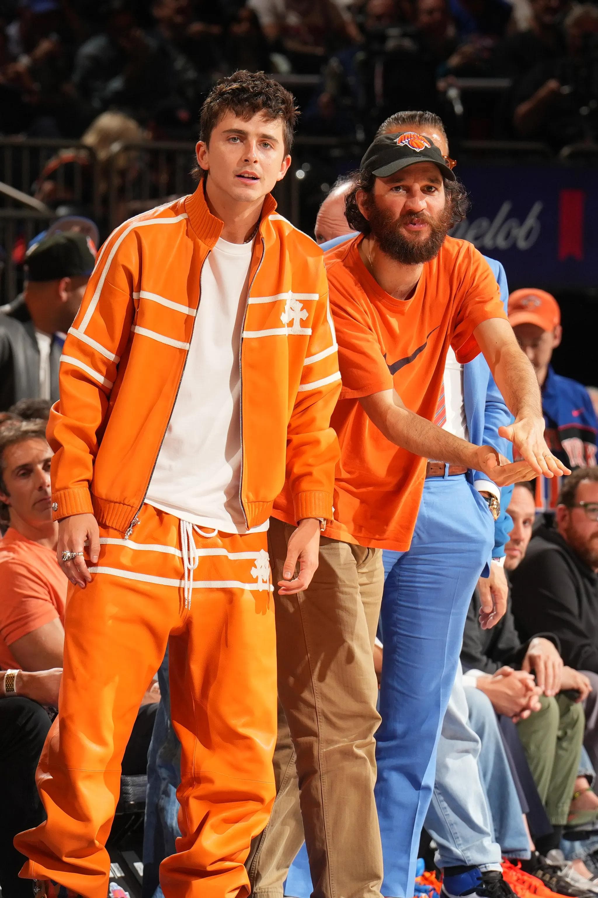 timothy chalamet chrome hearts knicks