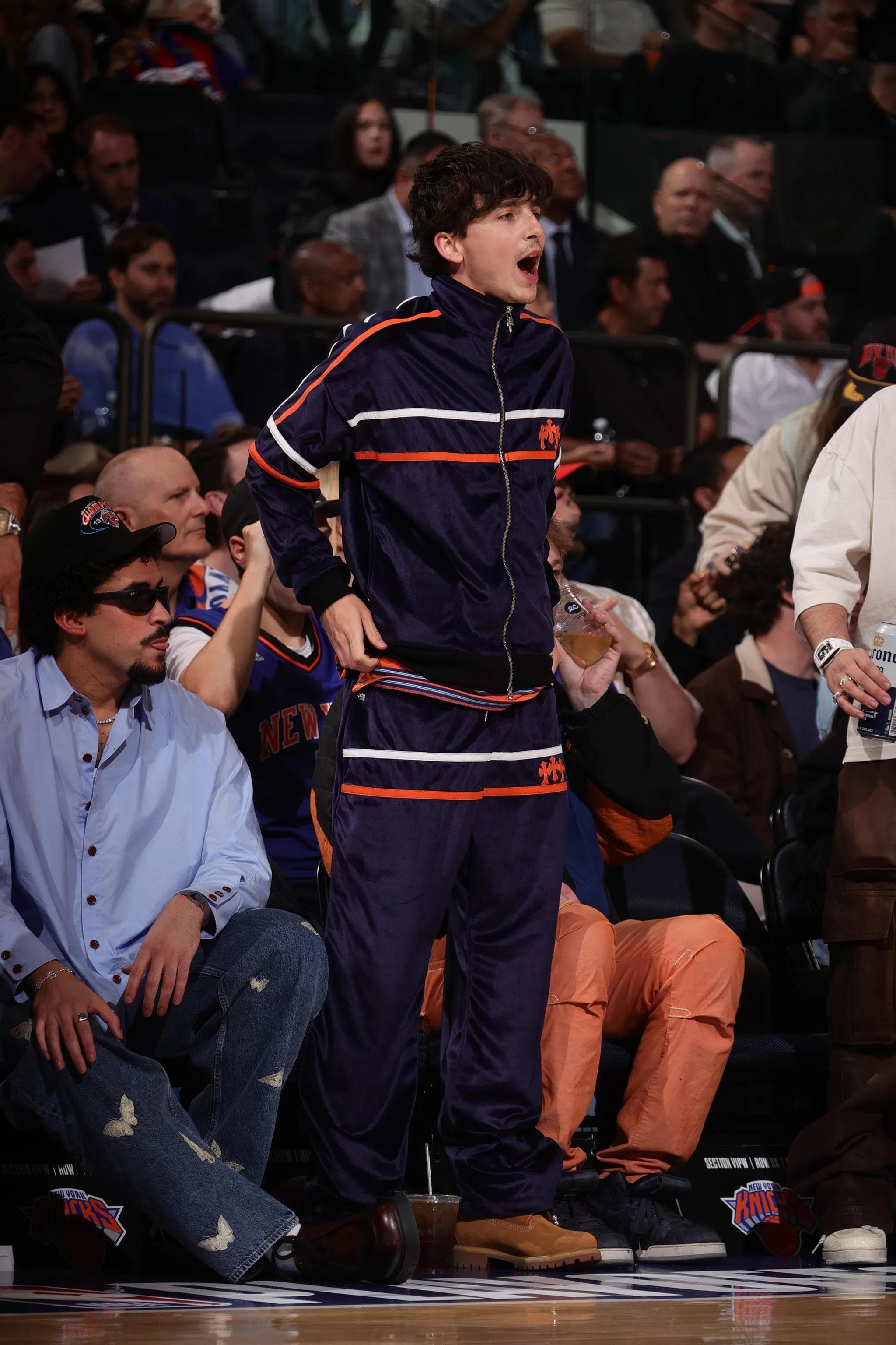 timothy chalamet chrome hearts knicks